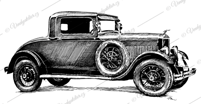 Praga Alfa kupe 1929