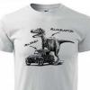 Triko Velociraptor / Velorex. Tisk na bílé tričko